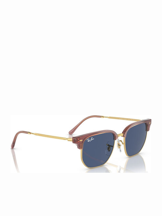 Ray Ban Квадратни Детски Слънчеви Очила с Поляризирани Лещи Златисти