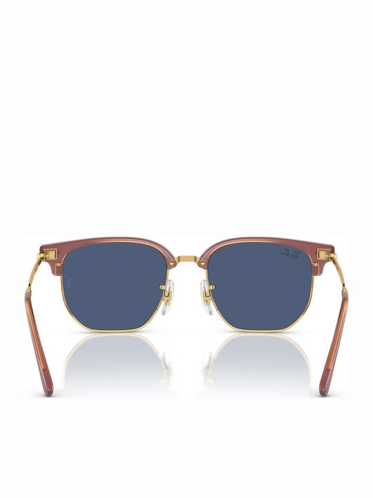 Ray Ban Квадратни Детски Слънчеви Очила с Поляризирани Лещи Златисти