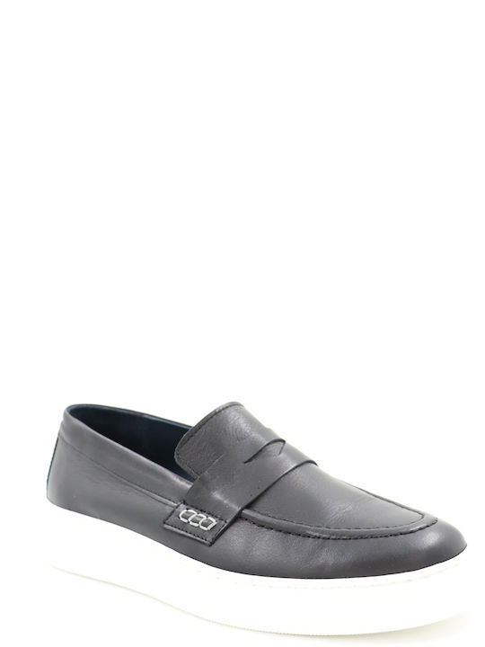 Leder Herren Freizeitschuhe Schwarz