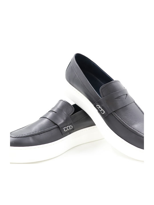 Leder Herren Freizeitschuhe Schwarz