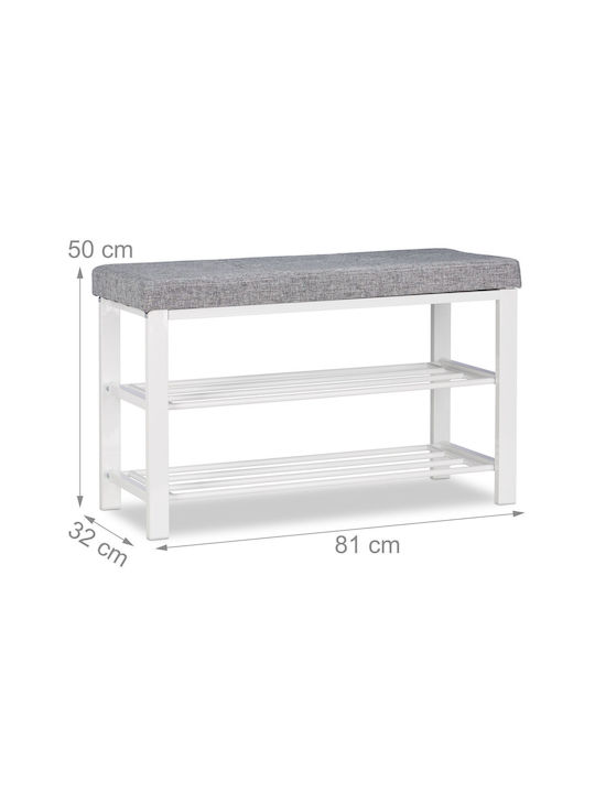 Metalică Suport pentru pantofi L82xW32xH50cm