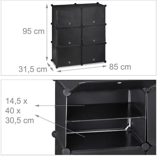 Plastică Suport pentru pantofi L85xW31.5xH95cm
