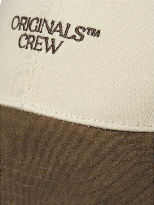 Jack&jones 12263533 Jac Crew Suede Cap Ln Turtledove Hat Ecru