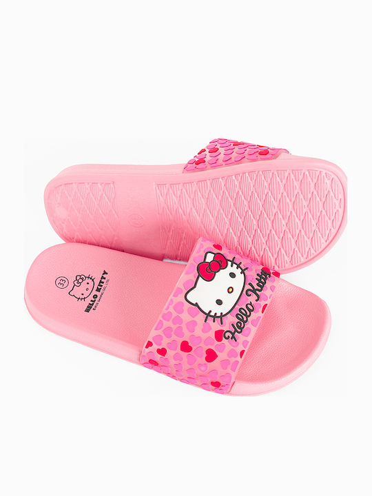 Șlapi pentru copii Roz Hello Kitty