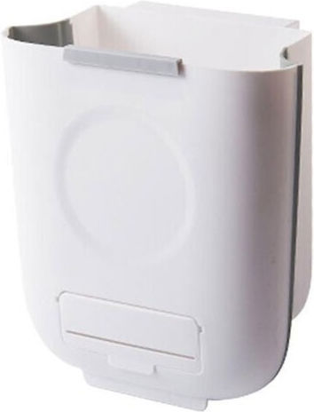 Plastic Waste Bin White 24x14.5x27cm