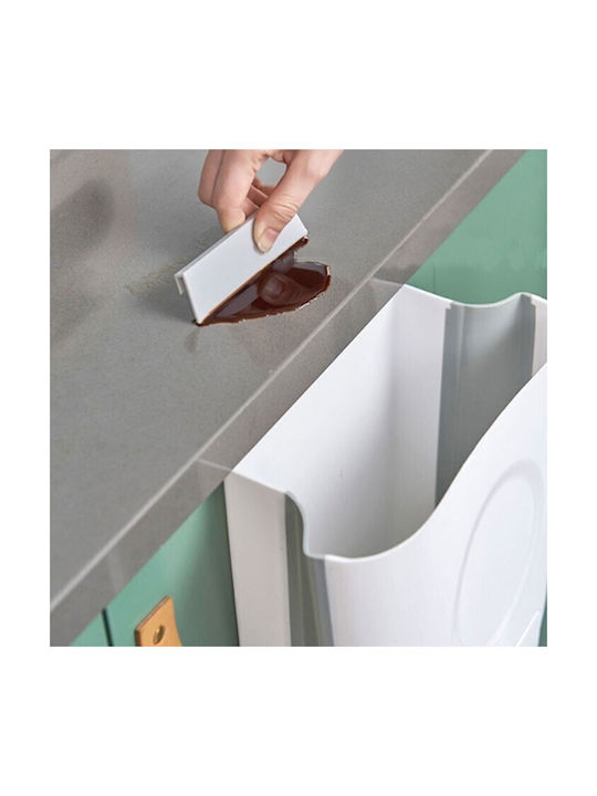 Coș De Gunoi Din Plastic Alb 24x14.5x27cm