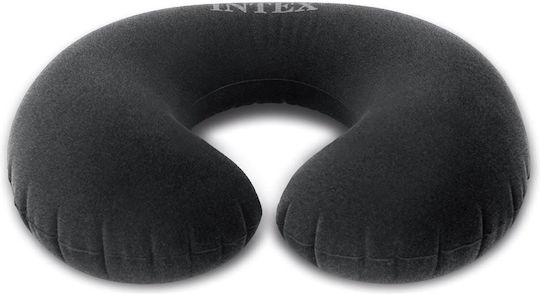 Travel Pillow Intex Velvety Anthracite Color Dimensions 36x30x10 Cm