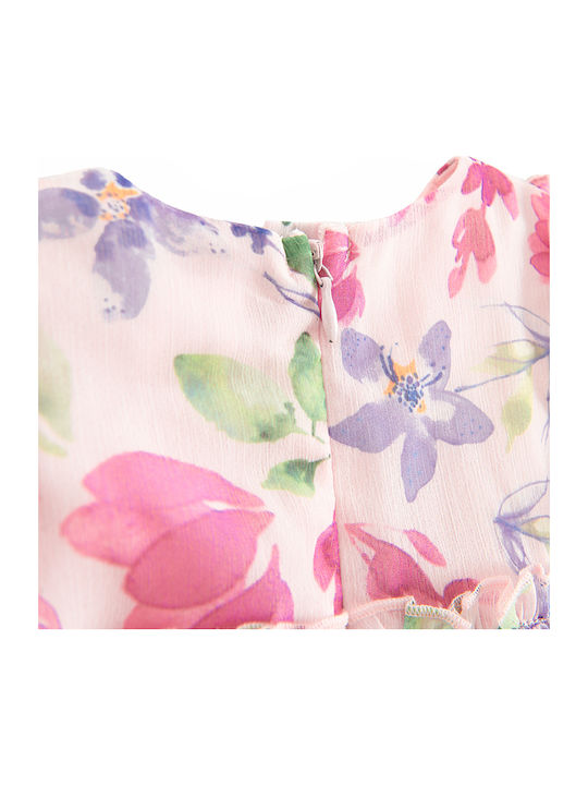 Kinderkleid Kurzärmelig mit Zubehör Rosa
