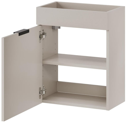 Polihome Audrey Waschtisch ohne Waschbecken L45xB25xH55cm Beige