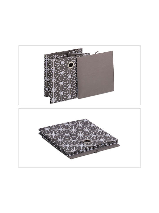 Βιβλιοθήκες Gray/white (2τμχ) 30.5x30x30εκ.