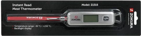 Zokura Ψηφιακό Θερμόμετρο BBQ με Ακίδα +40°C / +40°C Zokura Ψηφιακό Θερμόμετρο BBQ με Ακίδα +40°C / +40°C