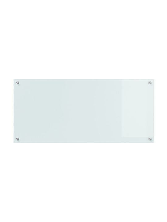 vidaXL Rectangular Kitchen Back made of Glass White 110x50x0.6cm 42001287 1pcs