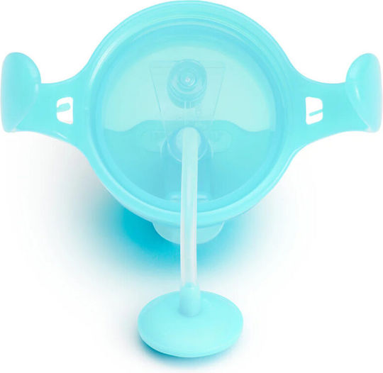 Munchkin Toddler Cup with Handles and Straw Click Lock Plastic Light Blue 207ml for 6m+