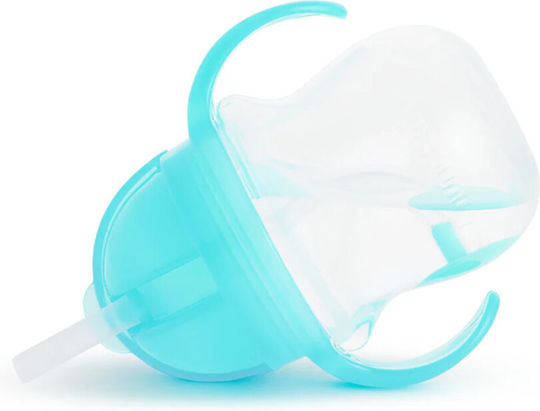 Munchkin Toddler Cup with Handles and Straw Click Lock Plastic Light Blue 207ml for 6m+