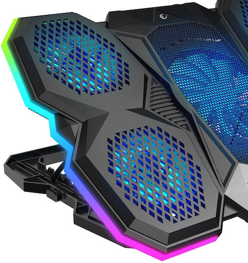 Rampage X-Ranger Cooling Pad για Laptop έως 17" με 5 Ανεμιστήρες και Φωτισμό