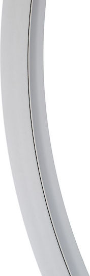 Masă Laterală Rotundă Mese De Cafea Din Sticlă Neagră L40xL55cm