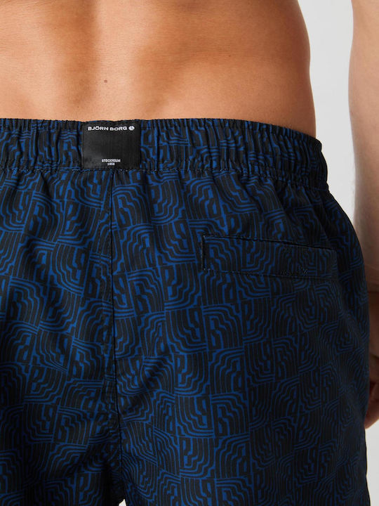 Men's Swimwear Shorts Blue with Patterns