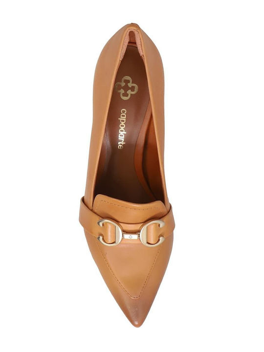 Leder Pumps Braun