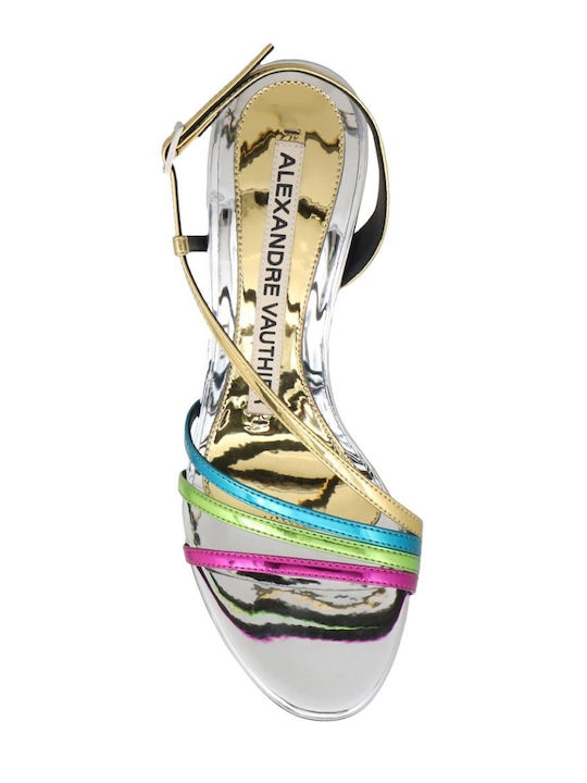 Din piele Sandale Multicolor