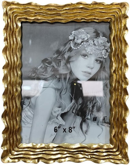 Karvounis Polyresin Photo Frame with Gold Frame