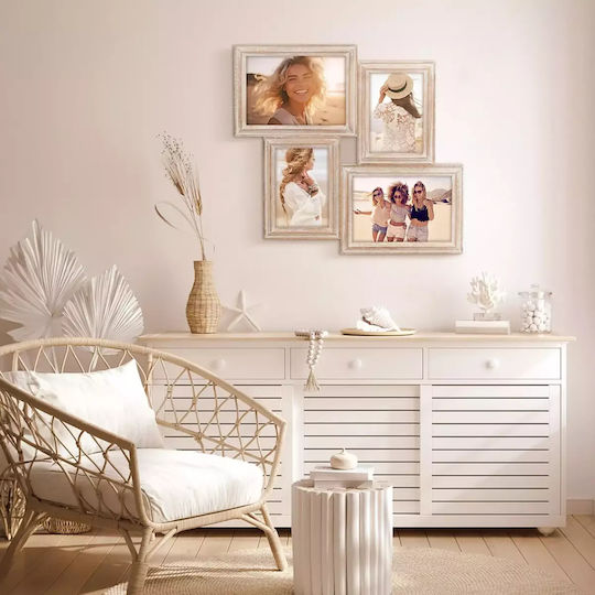 ZEP Fotorahmen Hölzernes mit Beige Rahmen