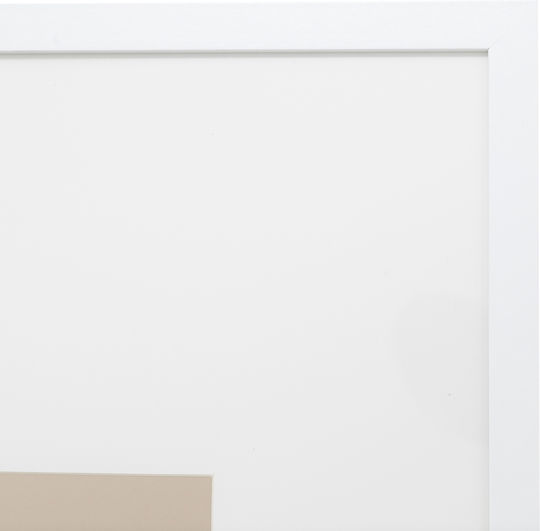 Wall Photo Frame Wooden with White Frame
