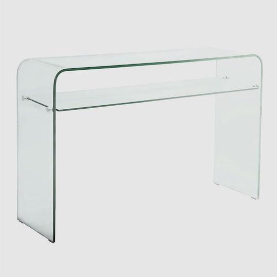 Glasser Glass Console Table Transparent L110xW35xH75cm