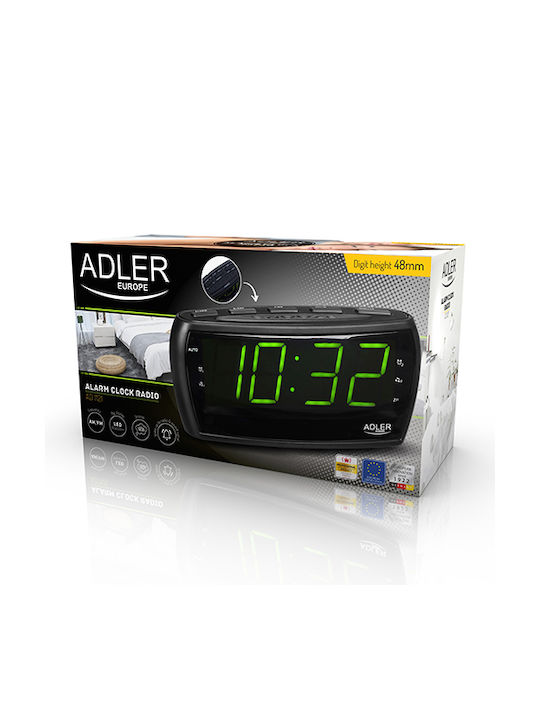 Adler AD-1211 Επιτραπέζιο Ψηφιακό Ρολόι με Ξυπνητήρι & Ραδιόφωνο AD 1211