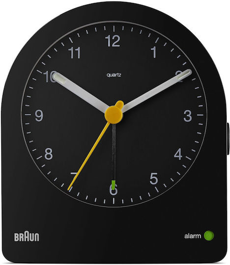 Braun BC22 Tabletop Clock with Indicators Plastic with Alarm Clock Black / Orange 67591