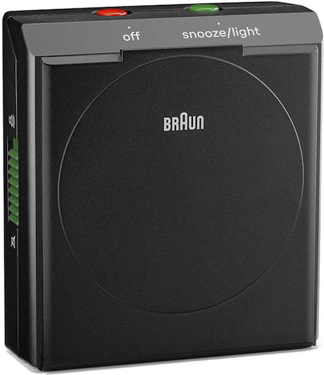 Braun Безшумен Масов Часовник с Индикатори с Будилник Черен 67704