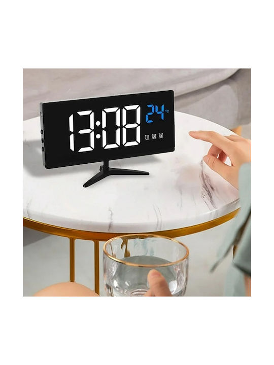 Ceas Digital de Masă cu Alarmă Alb 466158