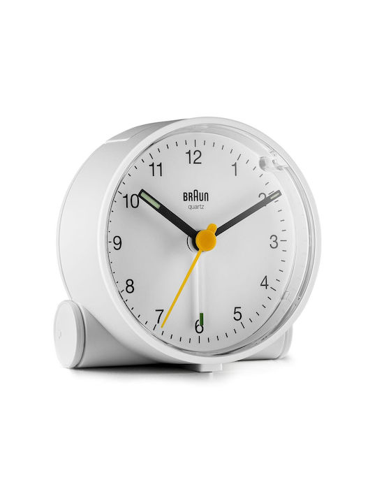 Braun Επιτραπέζιο Ρολόι με Ξυπνητήρι Λευκό 67004
