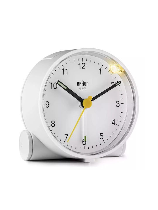Braun Επιτραπέζιο Ρολόι με Ξυπνητήρι Λευκό 67004