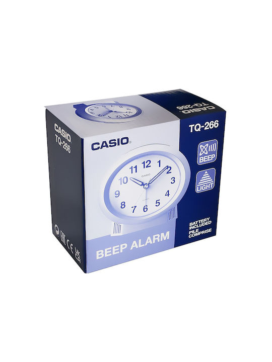Casio Επιτραπέζιο Ρολόι με Ξυπνητήρι TQ-266-2EF