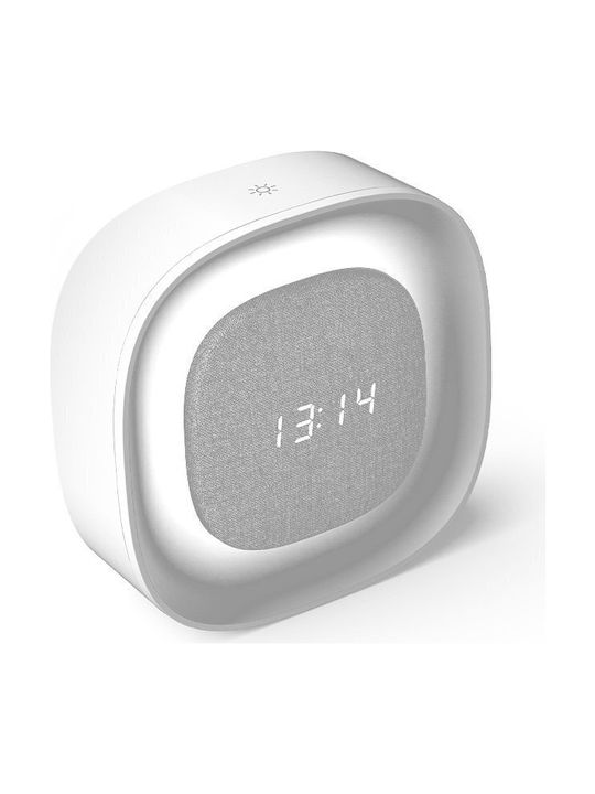 Alarm Clock Night Light Led Pure Fnl-03 Bjorn White Square Forever Light