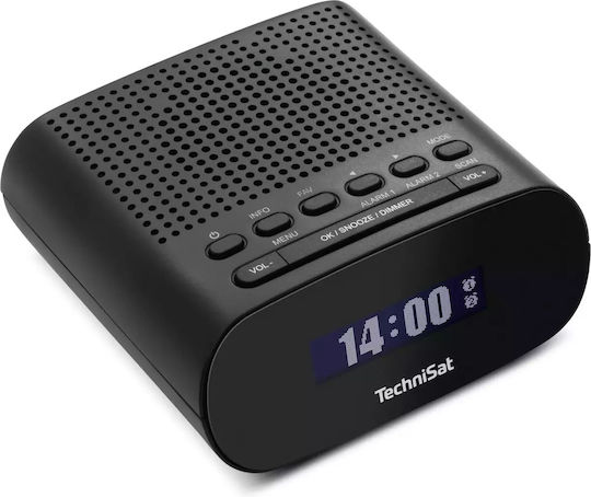 Technisat Масов Дигитален Часовник LCD с Радио Черен 0000/3997