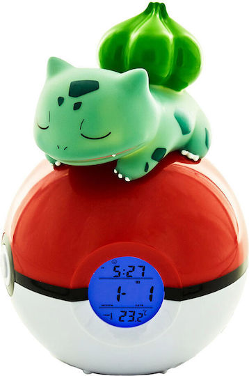 Teknofun Pokemon Tabletop Digital LED Clock Plastic With Alarm Clock & Multicolour Radio TEKN811367