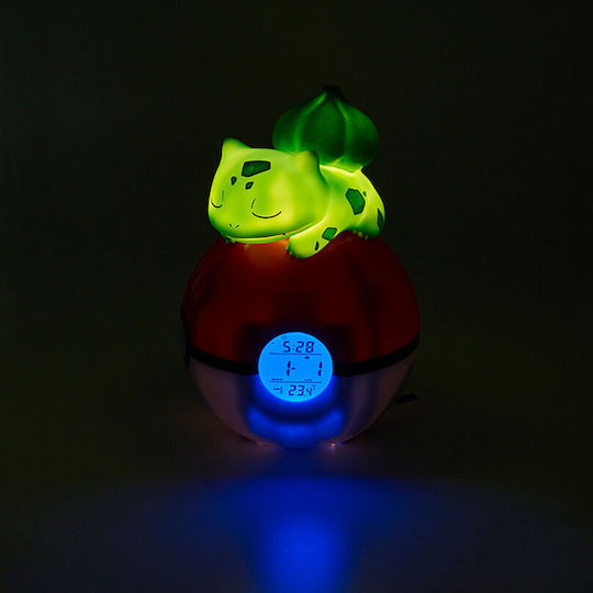 Teknofun Pokemon Tabletop Digital LED Clock Plastic With Alarm Clock & Multicolour Radio TEKN811367