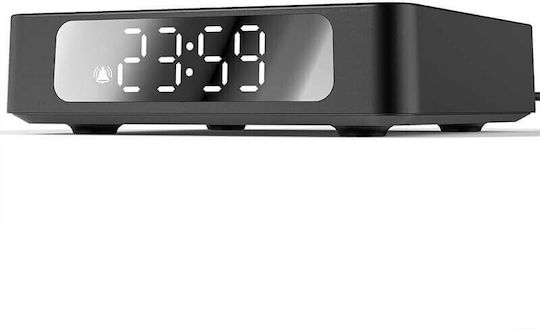 Tabletop Digital Clock with Alarm & Wireless Charging Black AY-25 Tabletop Digital Clock with Alarm & Wireless Charging Black AY-25