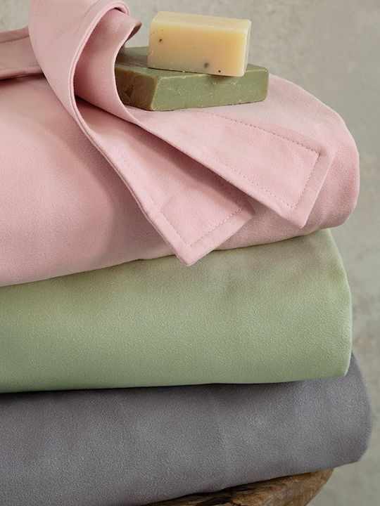 Nima Comfort Bathrobe with Hood Dusty Pink 170gr/m² 31513
