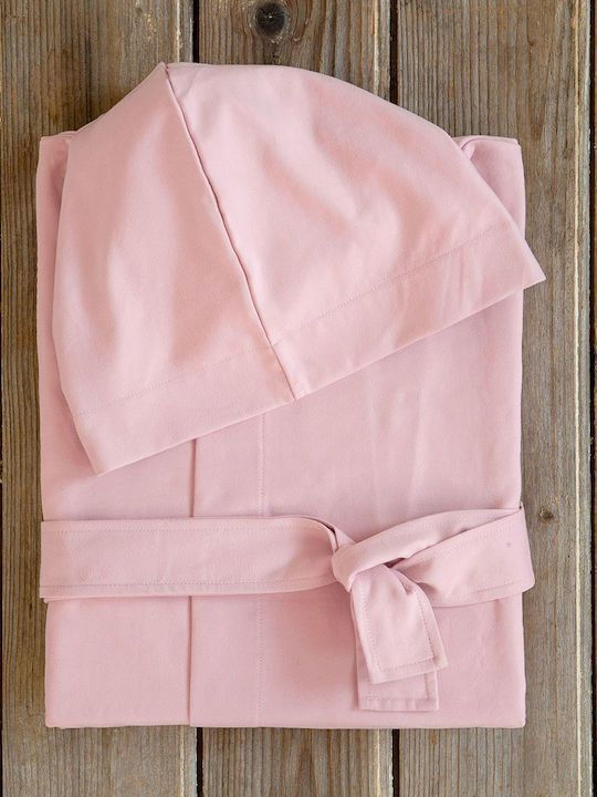 Nima Comfort Bathrobe with Hood Dusty Pink 170gr/m² 31513