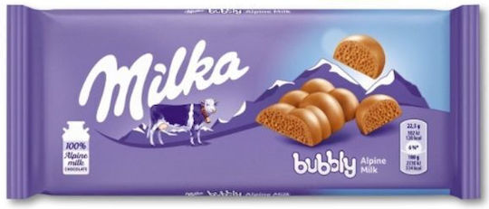 Milka Chocolate Bubbly Milk 90g 3-40183
