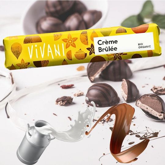 Vivani Organic Chocolate Milk with Creme Brulee 40gr