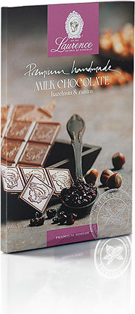 Laurence - Galerie de Chocolat Σοκολάτα Γάλακτος Φουντούκι 80gr