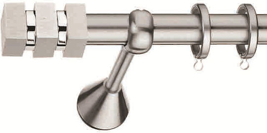 Metal Curtain Pole Olympia Φ25 Enis Double Rods Φ25-φ20 300 Cm