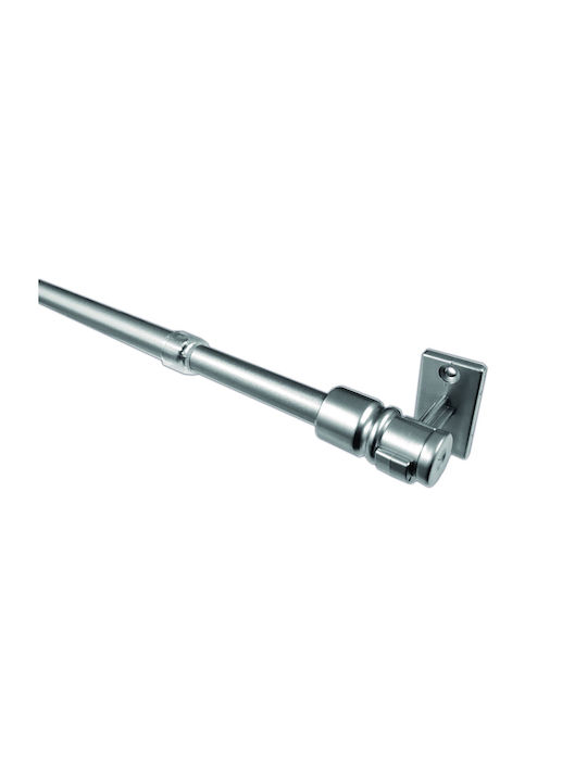 Central Home Сгъваемо Металик Корниз Φ12мм 135-225cm Silver Matt