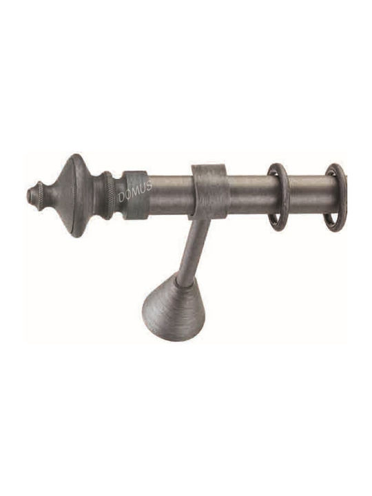 Enis by Domus Metallic Curtain Pole Channel Double with Rail Φ25mm 240cm Channelized
