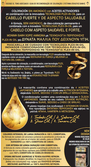 Syoss Oleo Intense Βαφή Μαλλιών Χωρίς Αμμωνία 10-50 Κατάξανθο Σαντρε 50ml