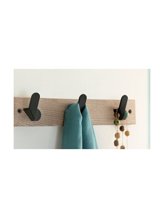 Inofix Wall Hanger Wooden 3 Hooks Beige 36x5.1x6.8cm