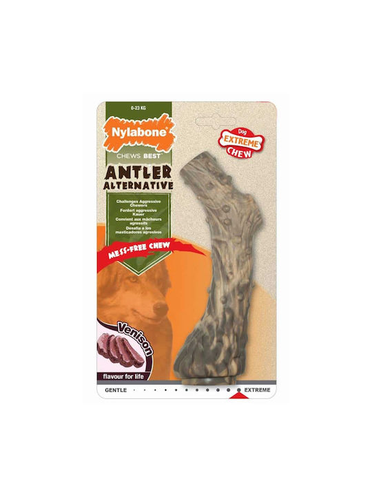 Nylabone Antler Alternative Υφασμάτινο Παιχνίδι Κόκκαλο Σκύλου Medium Καφέ 1τμχ Dura Κέρατο